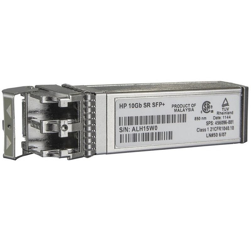 HP BLC 10GB SR SFP+ Opt multimode Transceiver 0M3 (Category: Networking) located in Caloocan City. Submitted by arnel.arnel1 (Listing ID 1223471263, Image 2). Description: HP BLC 10GB SR SFP+ Opt multimode Transceiver 0M3 Price: 9400 PRODUCT FEATURES • Hot-pluggable SFP+ footprint • 10Gb/s bit rates • Maximum length of 300m • Wavelenght 850nm • Duplex LC connector A 10-Gigabit transceiver in SFP+ form-factor that supports the 10-Gigabit SR standa