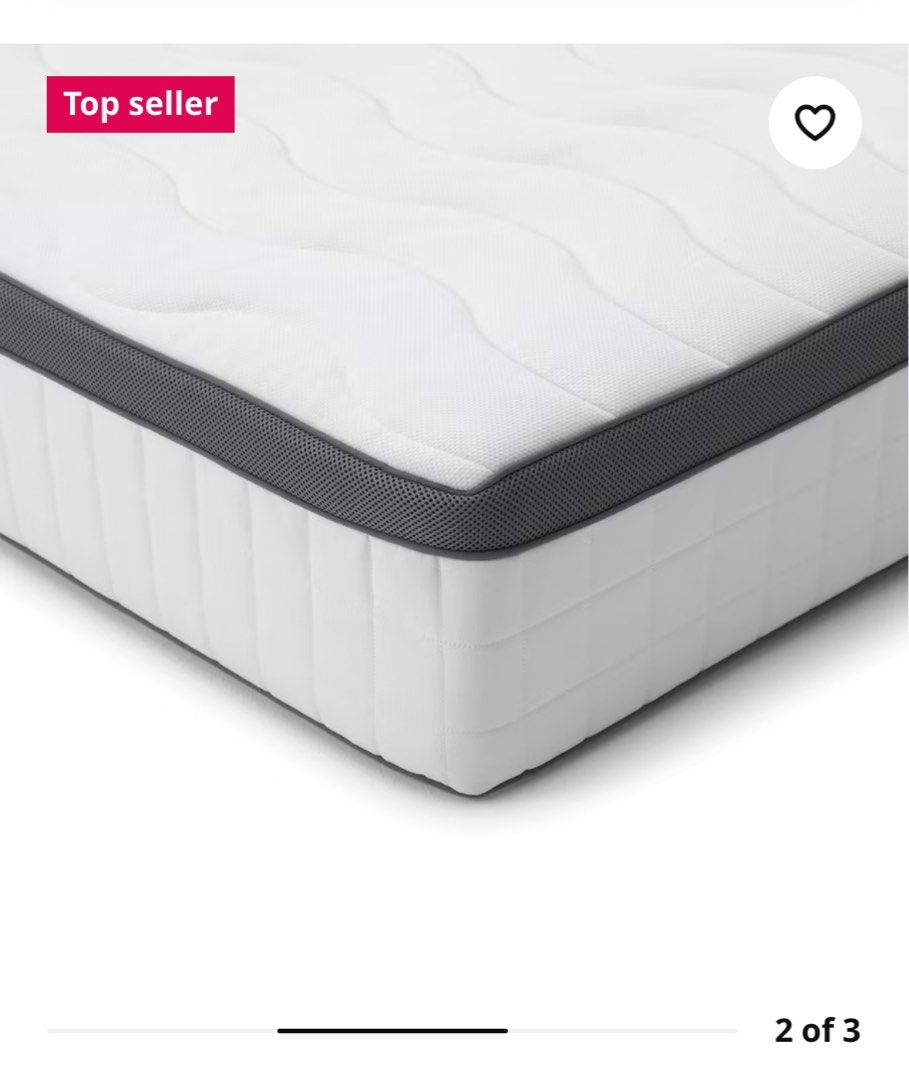 IKEA FILLAN queen size mattress, Furniture & Home Living, Furniture