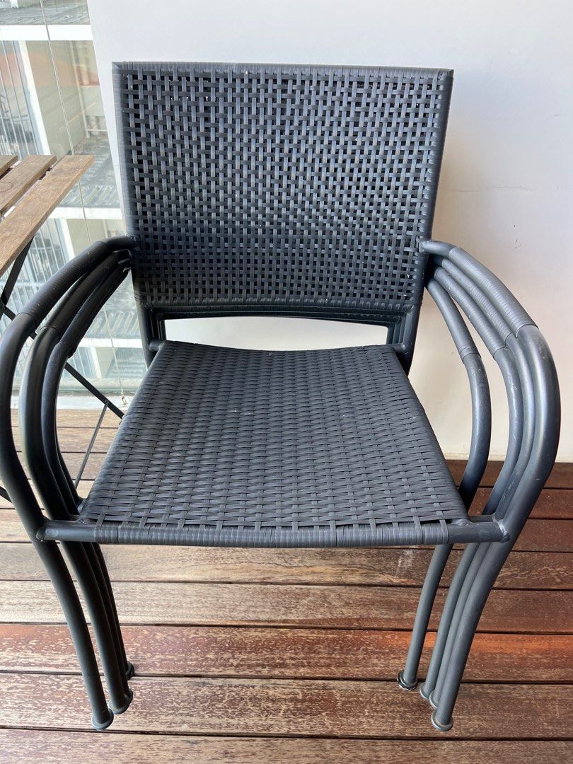 IKEA outdoor table and chairs, Furniture & Home Living, Outdoor