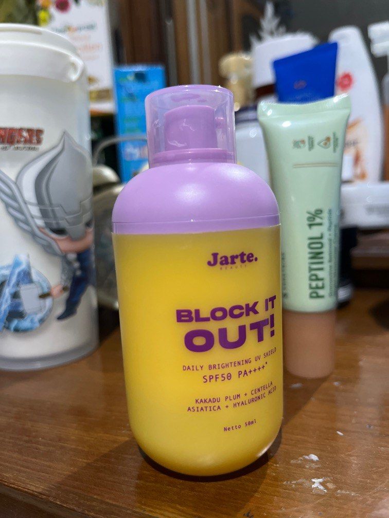Jarte block it out sunscreen spf 50, Kesehatan & Kecantikan, Kulit