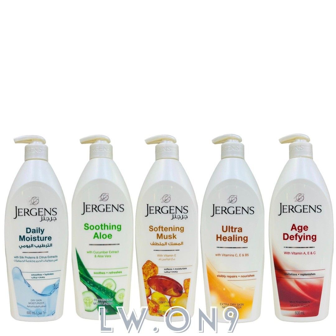 JERGENS BODY LOTION 600ML AVAILABLE 5 TYPES, Beauty & Personal Care