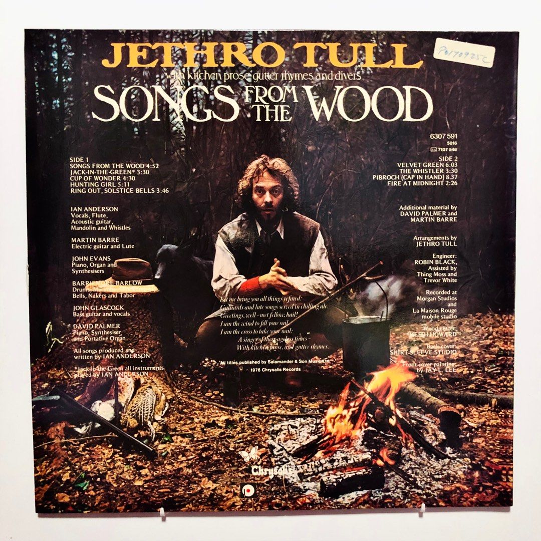 Jethro Tull Songs from the Woods (1977 Portuguese pressing vinyl