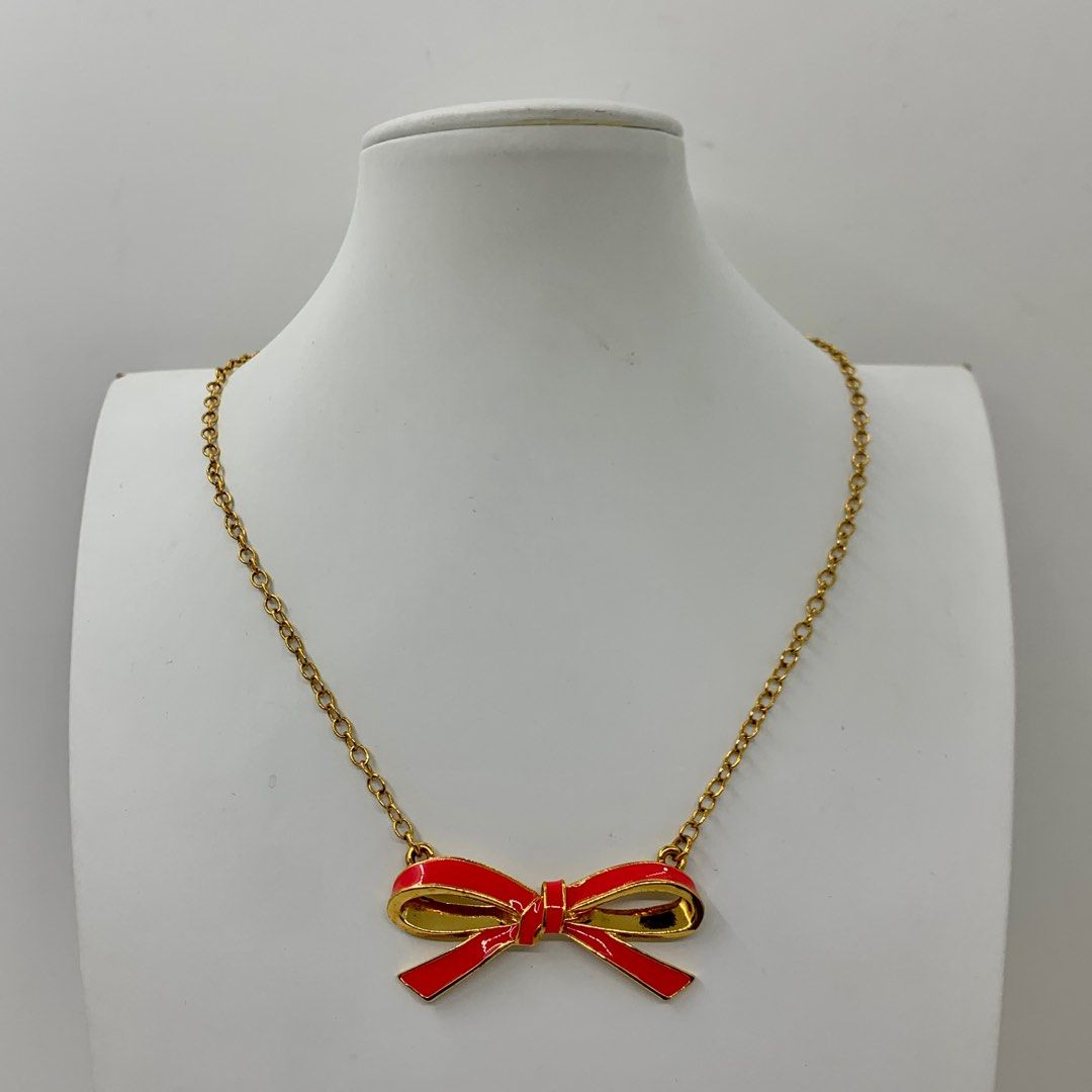 Red ribbon necklace online