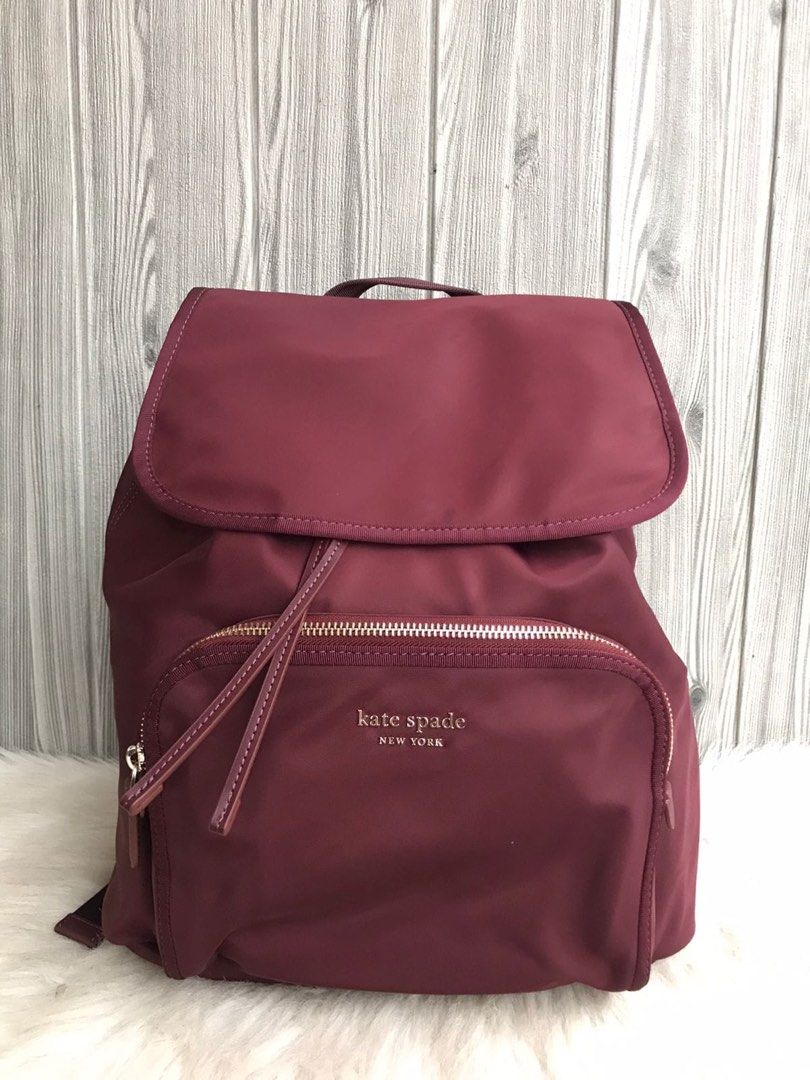 Kate Spade The Little Better Sam Nylon Medium Backpack Bag Dark