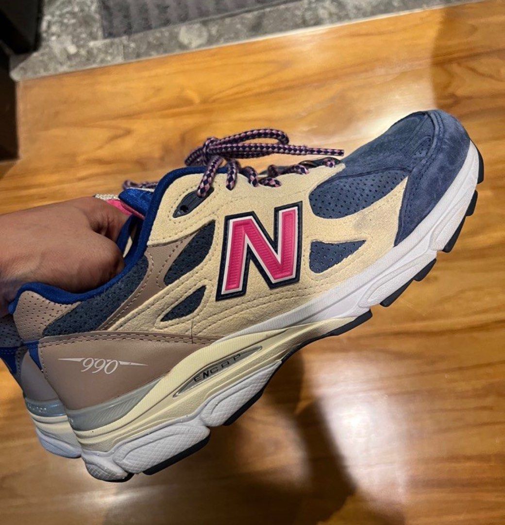 Kith Ronnie Fieg New Balance 990v3, Men's Fashion, Footwear - Main Image
