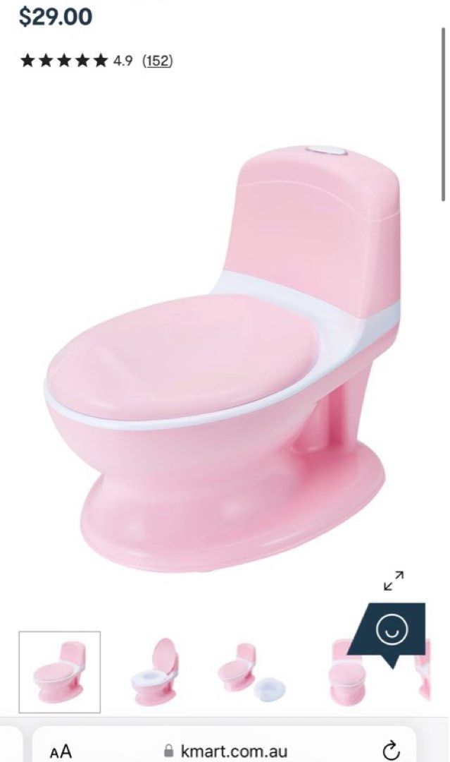 Kmart toilet potty pink, Babies & Kids, Bathing & Changing, Toilet
