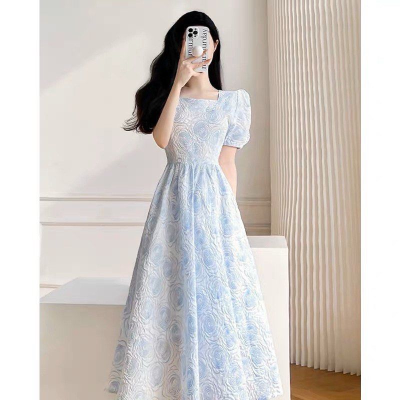 Elegant Korean Women High Waist Pleated Chiffon Maxi Tunic Ball Gown Party  Dress | eBay