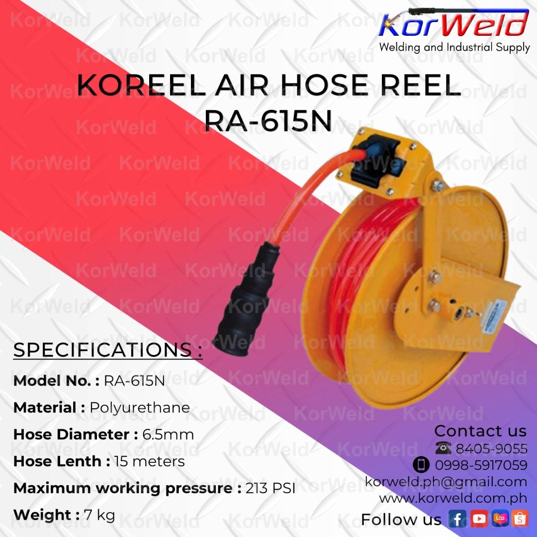 Koreel Air Hose Reel RA615N on Carousell