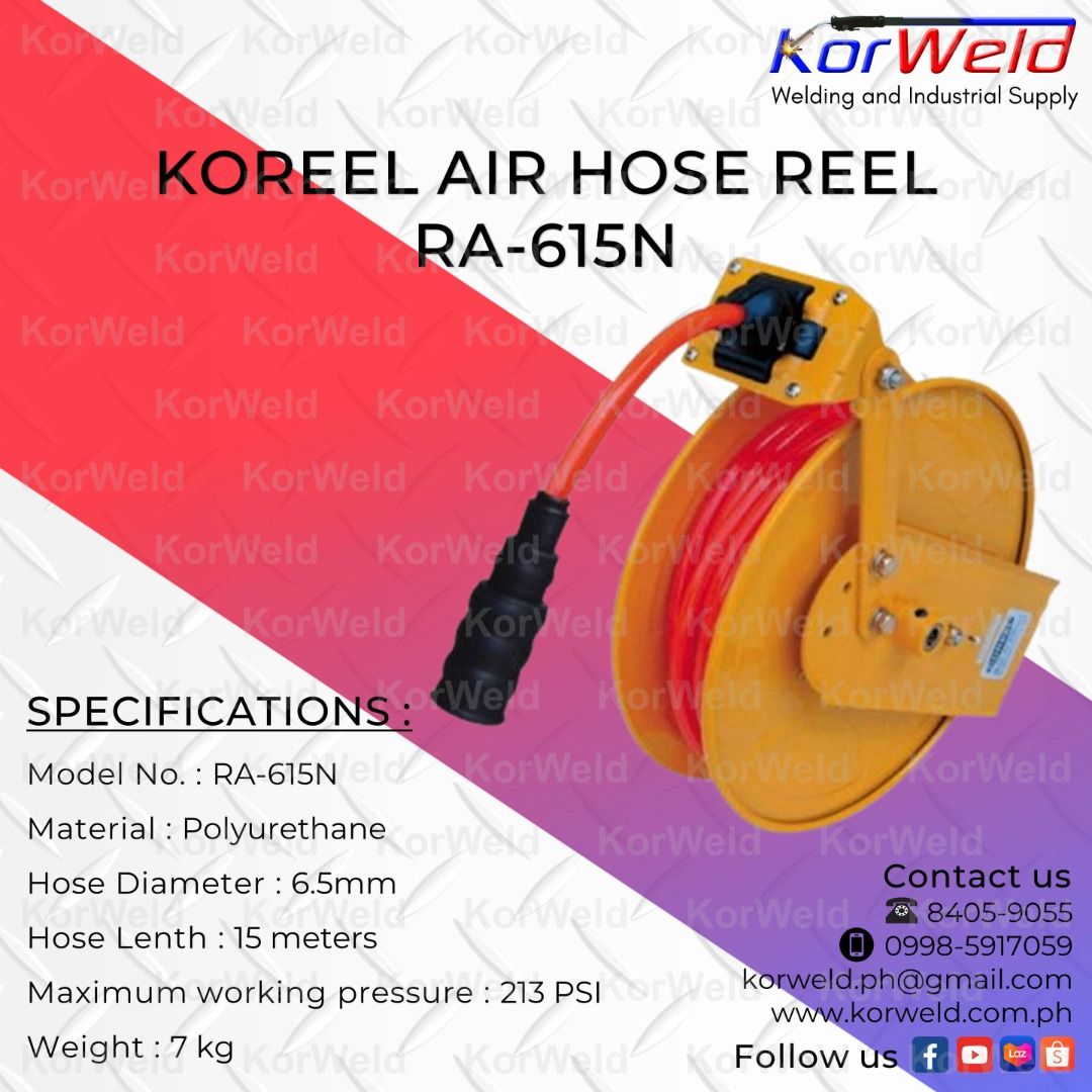 Koreel Air Hose Reel RA615N on Carousell