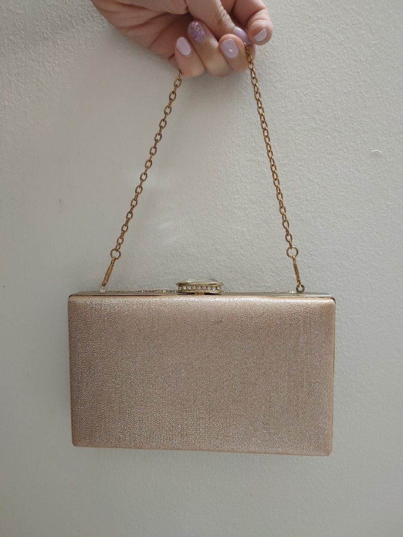 Clutch bag hotsell gold colour