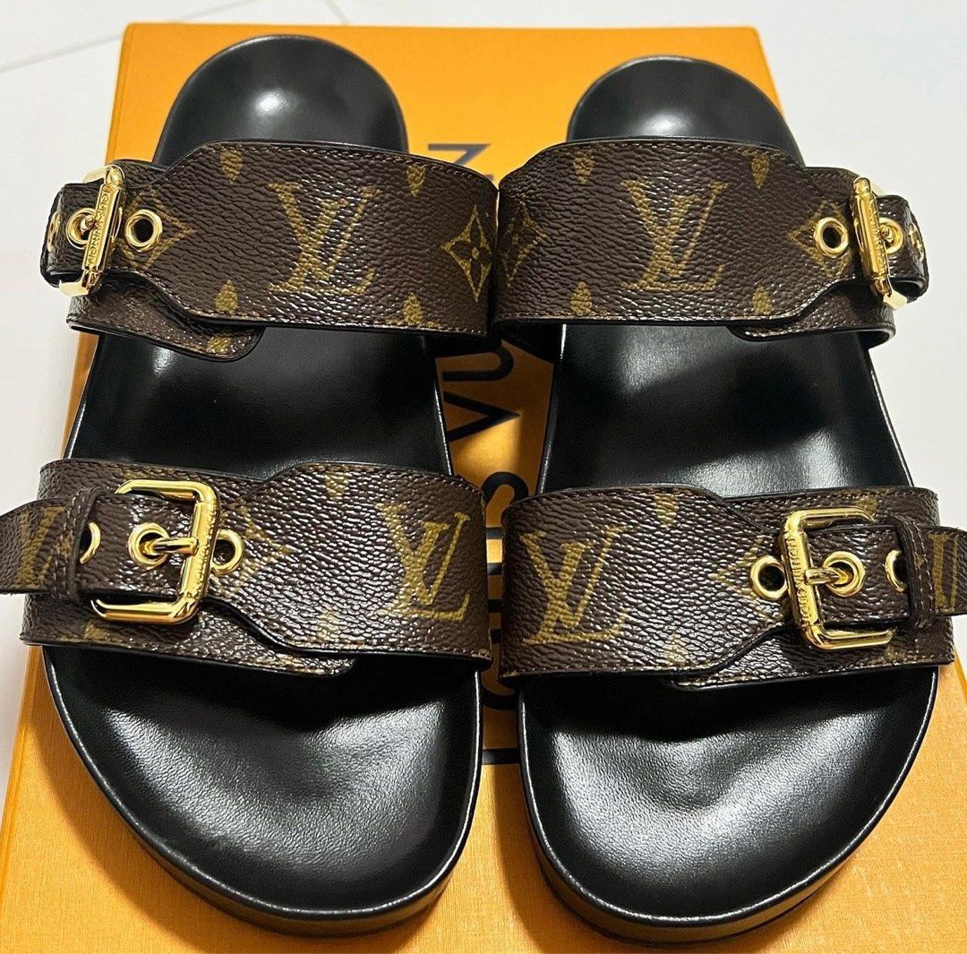 Like new LV slippers size 37, Luxury, Sneakers & Footwear on Carousell