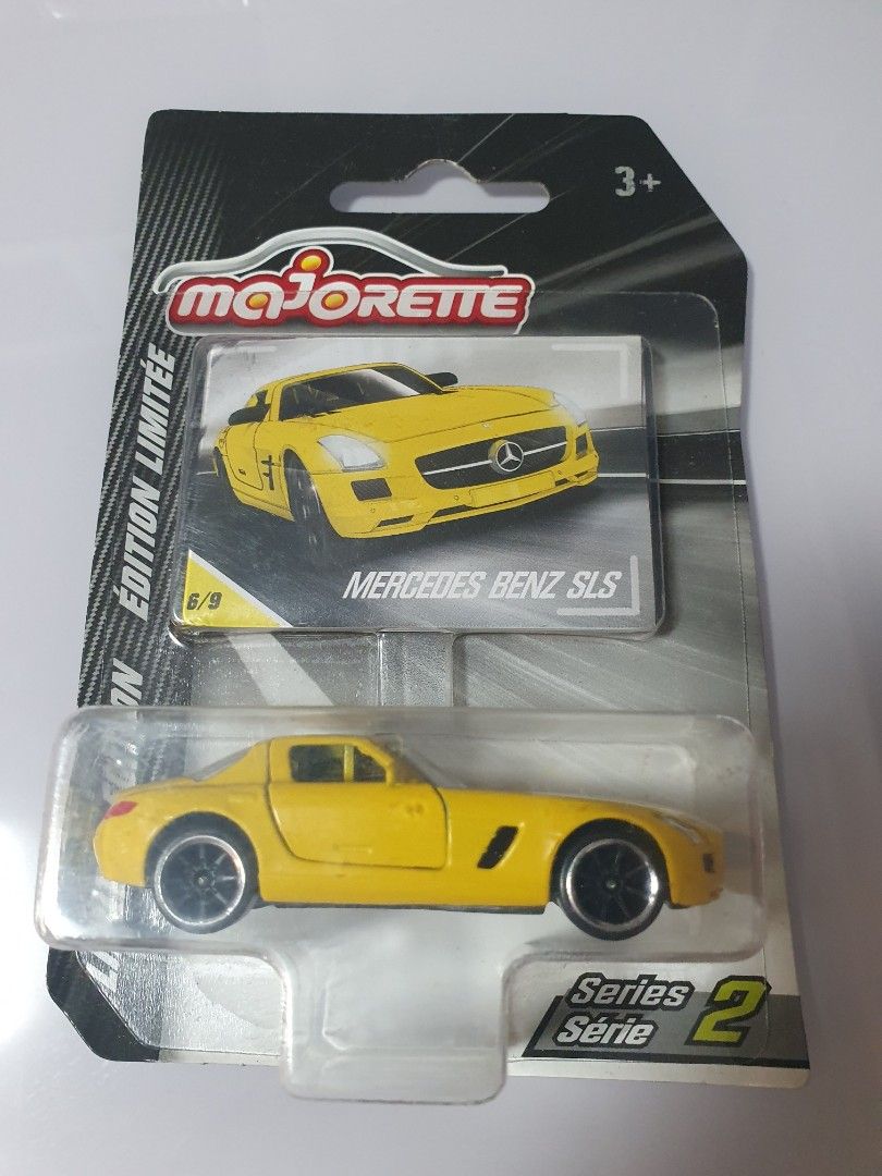 Limited Edition Mercedes Benz SLS Yellow Premium Majorette Diecast Car ...