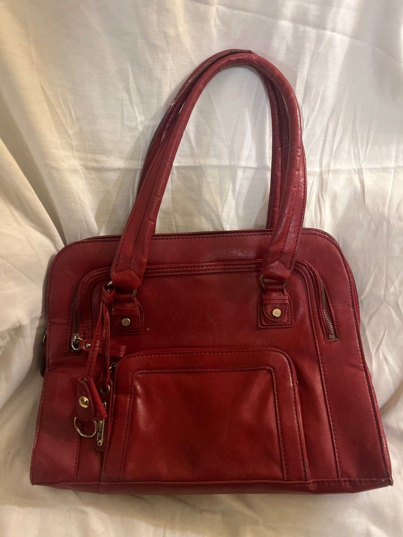 Liz Claiborne Office Red Bag Women s Fashion Bags Wallets Tote Bags on Carousell