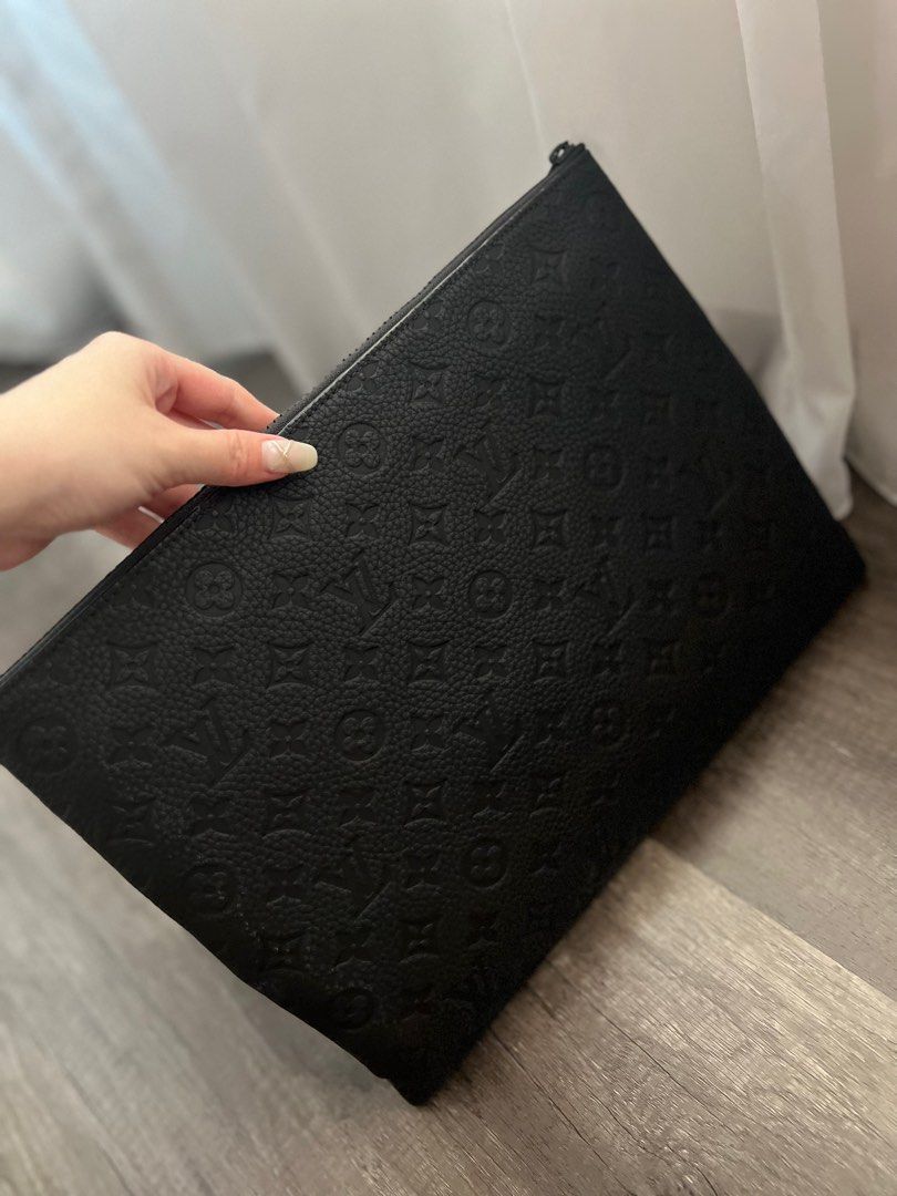 Authentic Louis Vuitton x Virgil Abloh A4 Pouch Monogram, Luxury, Bags &  Wallets on Carousell