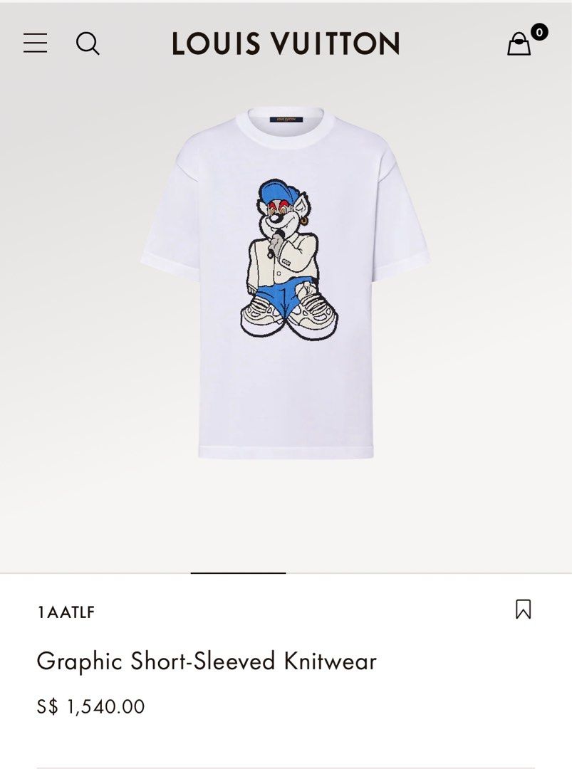 Louis Vuitton GRAPHIC SHORT-SLEEVED KNITWEAR T-SHIRT – NYSummerShop