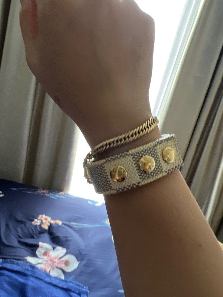 Louis Vuitton Bracelet Damier Azur Kobe 2010 mens accessories