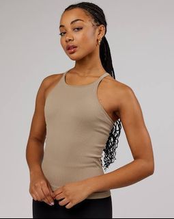 LSKD - Ribbed Seamless Tank with built in bra
