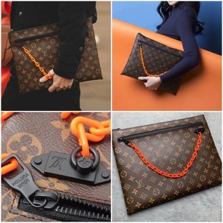 Louis Vuitton Pochette A4 Multipocket Pouch Monogram Canvas and Printed  Leather