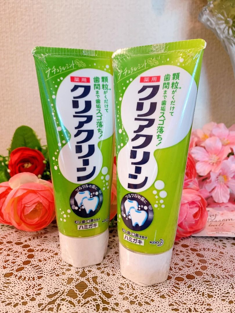 Made in Japan KAO CLEAR CLEAN Green Natural Mint Toothpaste 120g ...