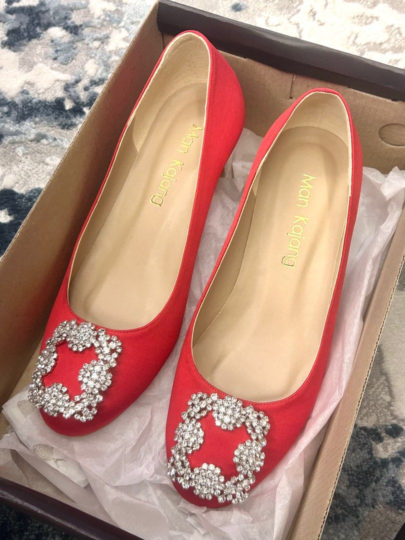 Man Kajang Designer Red Heels