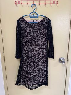 Mango shift lace dress