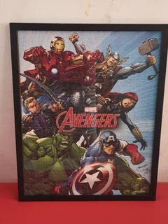 MARVEL AVENGERS PUZZLE FRAMED