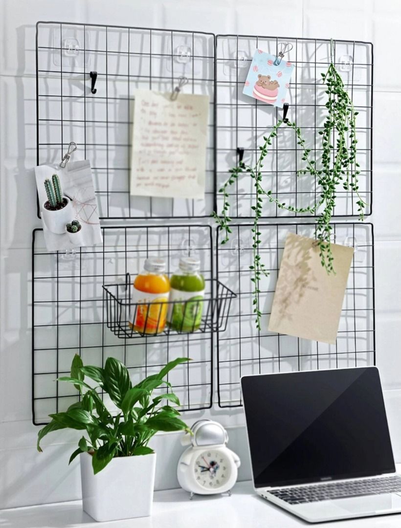 Metal Grid / Panel / Rack for Wall Hanging / Storage / Organizer