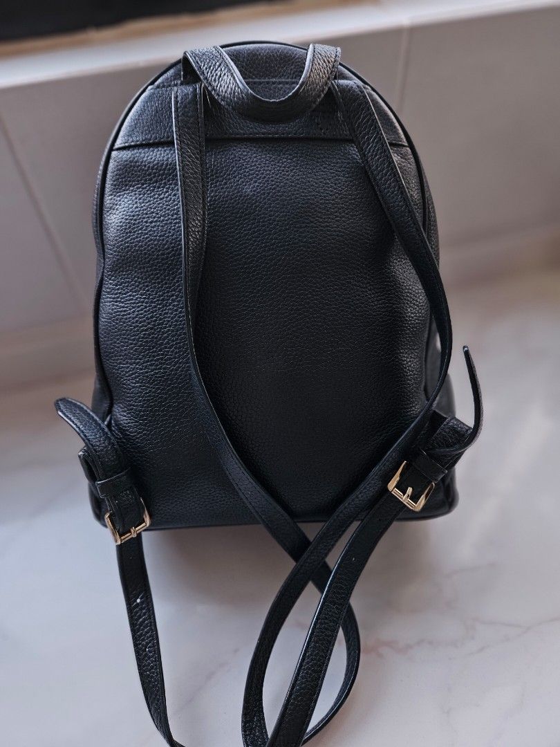 Michael Kors Abbey Medium Pebbled Leather Backpack Preloved