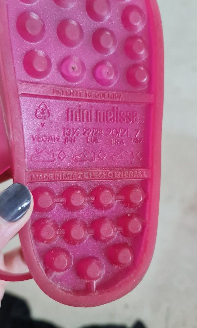 Mini Melissa in fushia pink sandals Babies Kids Babies Kids