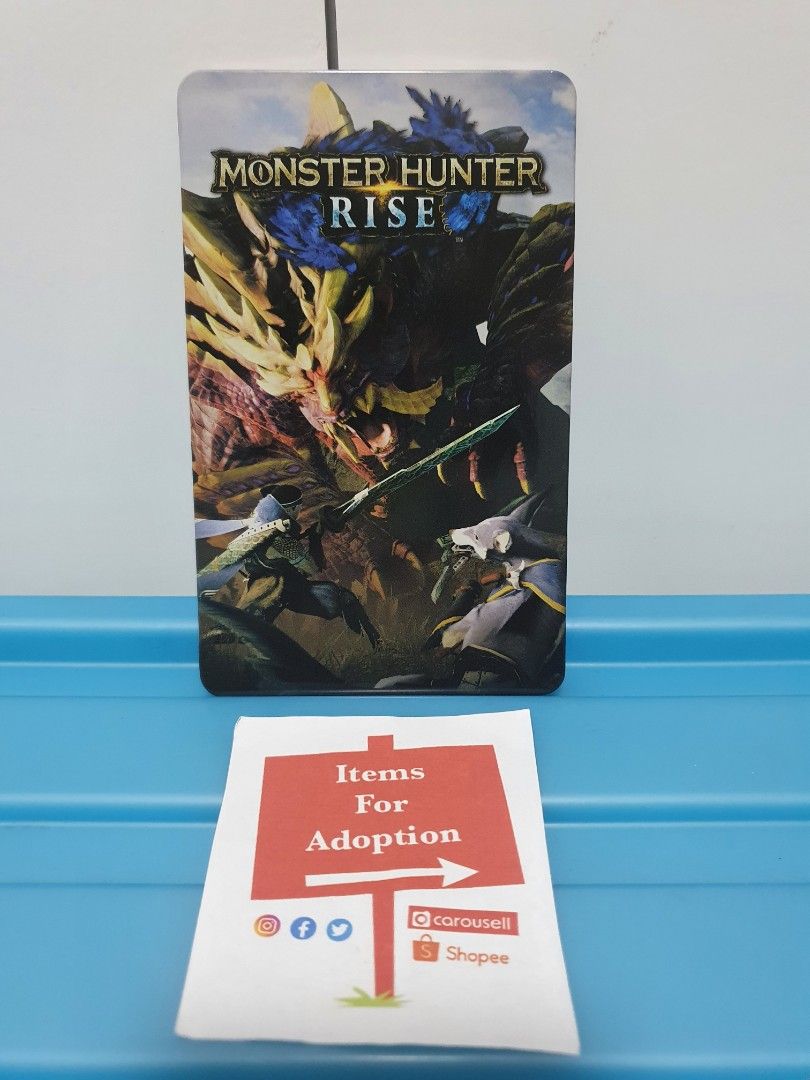 Monster Hunter Rise Steelcase Only (Nintendo Switch) (Category: Nintendo) located in Quezon City. Submitted by itemsforadoption (Listing ID 1223526180, Image 1). Description: Rfs: Its 2023! Happy New Year! Hoping you have a good year ahead of you! If you have questions feel free to send a message. Though I'll most likely be able to reply from 10am to 8pm. Please be patient and understanding. Decluttering games and items that I've picked up or for
