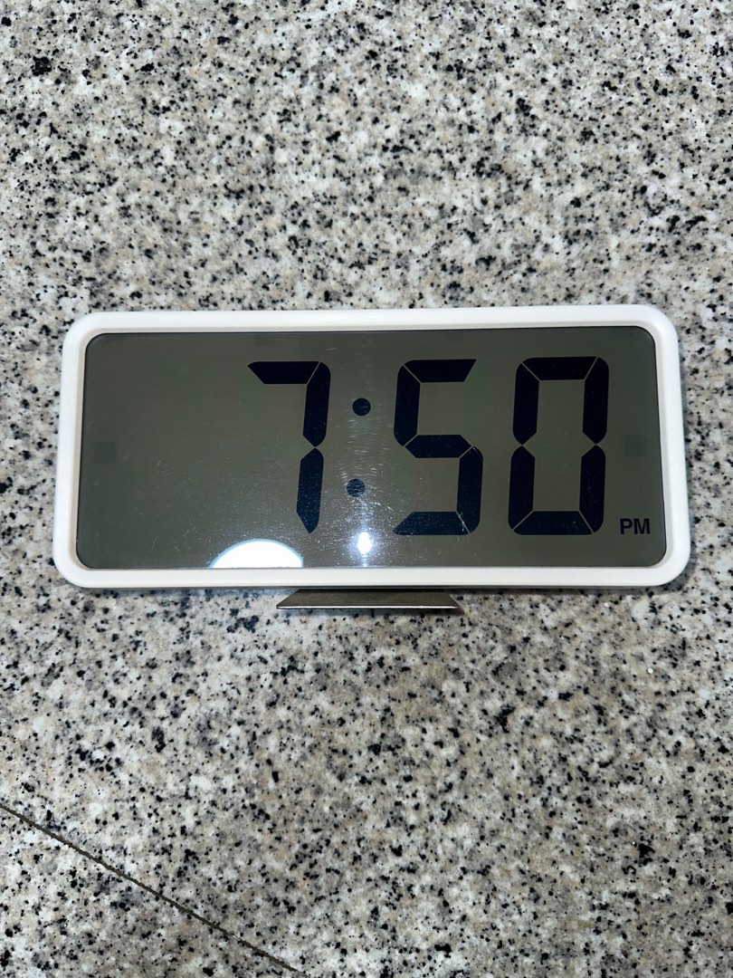 Muji Digital Clock, Furniture & Home Living, Home Decor, Clocks on