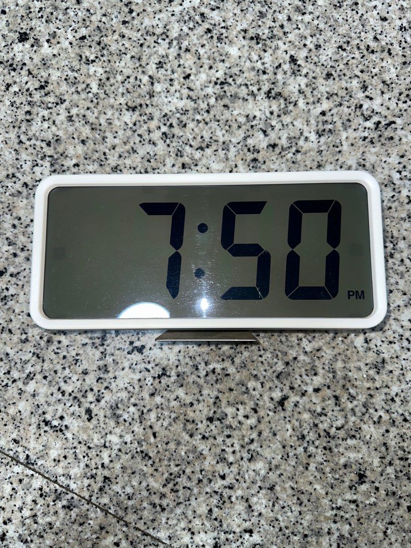 Muji Digital Clock, Furniture & Home Living, Home Decor, Clocks on