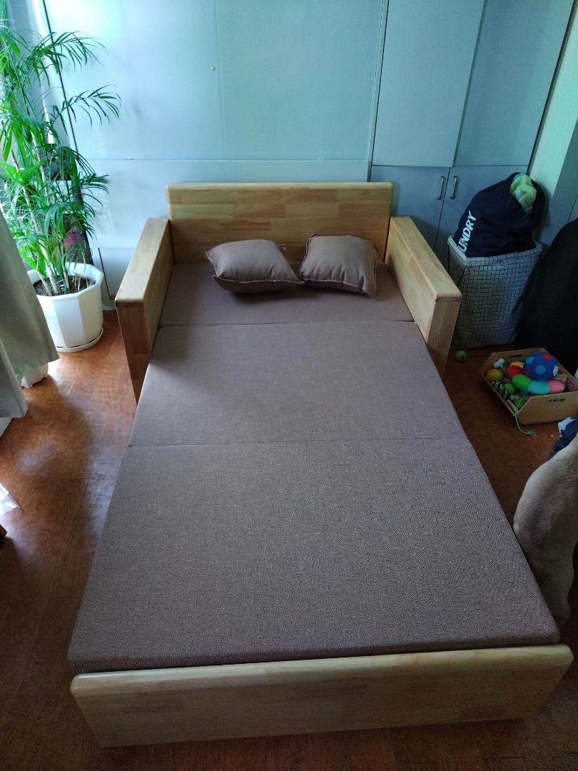 Muji Sofa Bed, Furniture & Home Living, Furniture, Sofas on Carousell