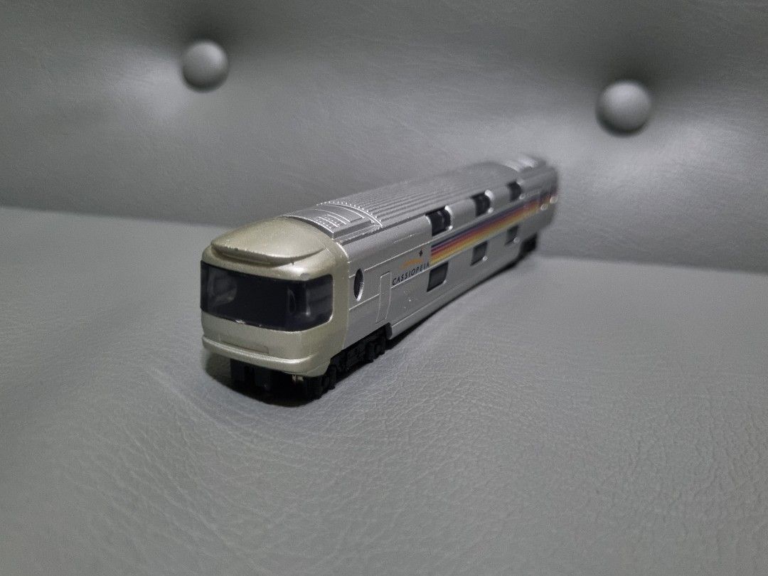 N Gauge Cassiopeia Die cast model train (Category: Vehicle & Diecast Models) located in Silang. Submitted by samflores2k4t7 (Listing ID 1223499149, Image 1). Description: For sale N Gauge Cassiopeia Die cast model train Made in Japan 6 inches lenght Played condition with minor scratches and paintchips.
