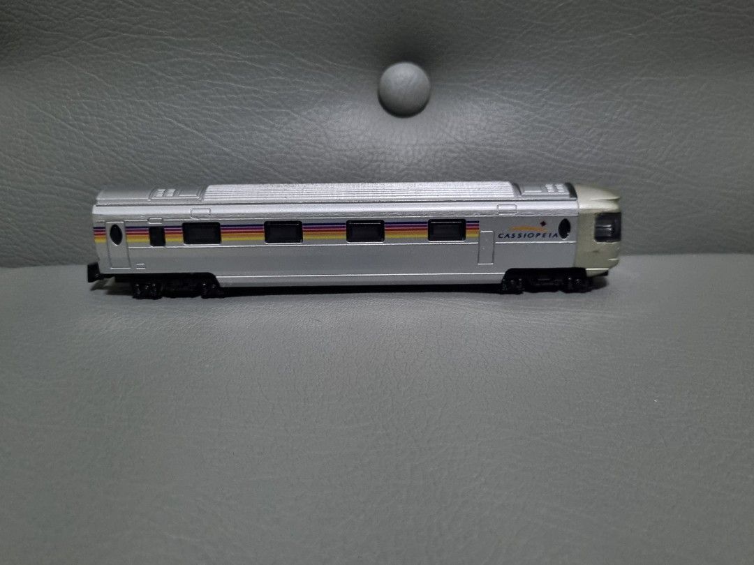 N Gauge Cassiopeia Die cast model train (Category: Vehicle & Diecast Models) located in Silang. Submitted by samflores2k4t7 (Listing ID 1223499149, Image 3). Description: For sale N Gauge Cassiopeia Die cast model train Made in Japan 6 inches lenght Played condition with minor scratches and paintchips.