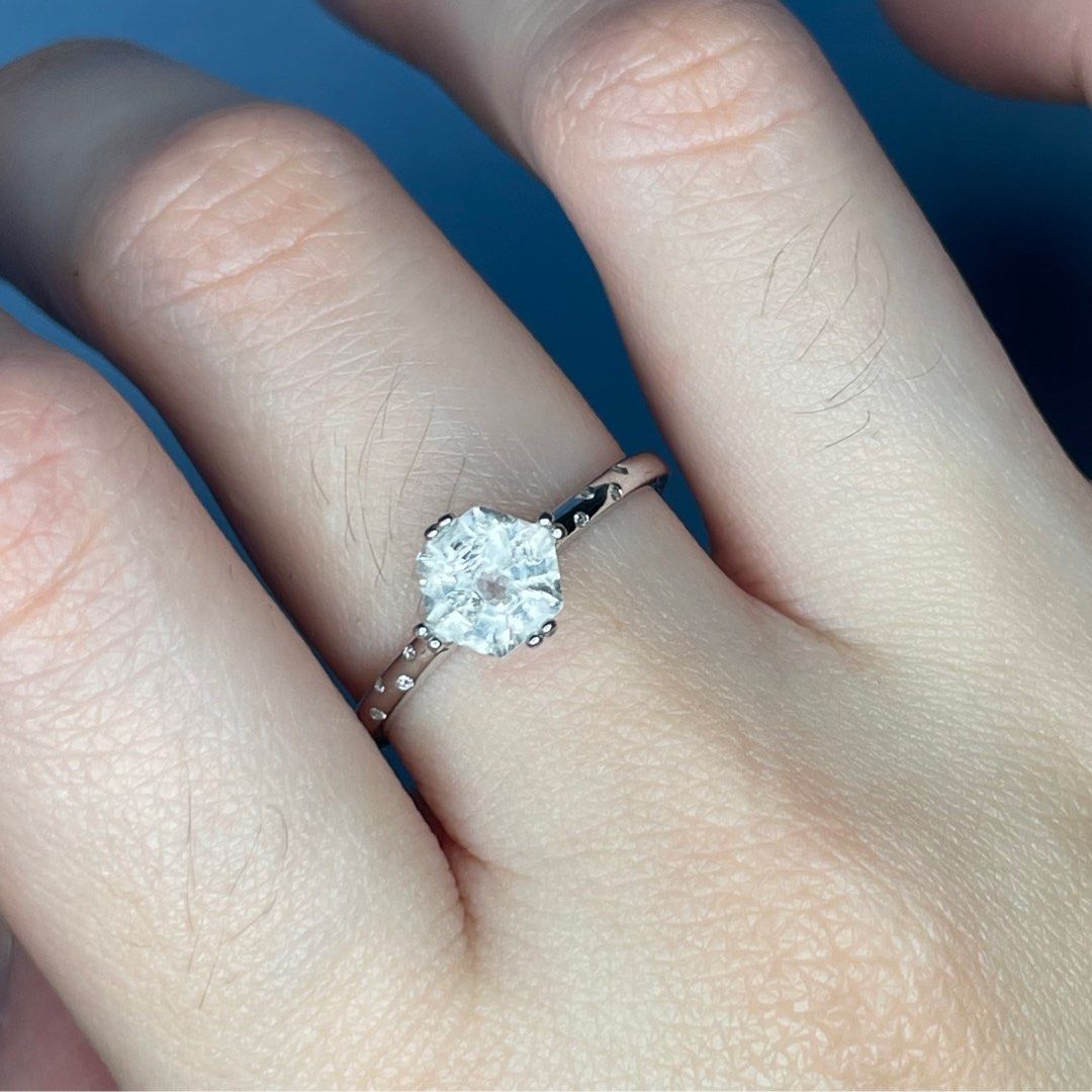 White crystal ring sale