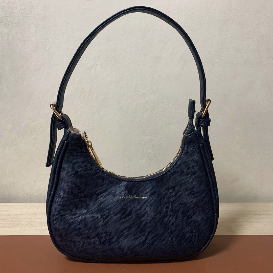 FORCE Nylon Shoulder Bag - Navy