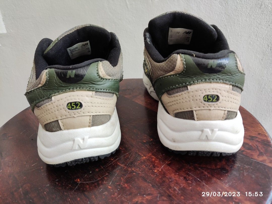 New Balance 452 Green Army 7uk 26cm Men s Fashion Footwear