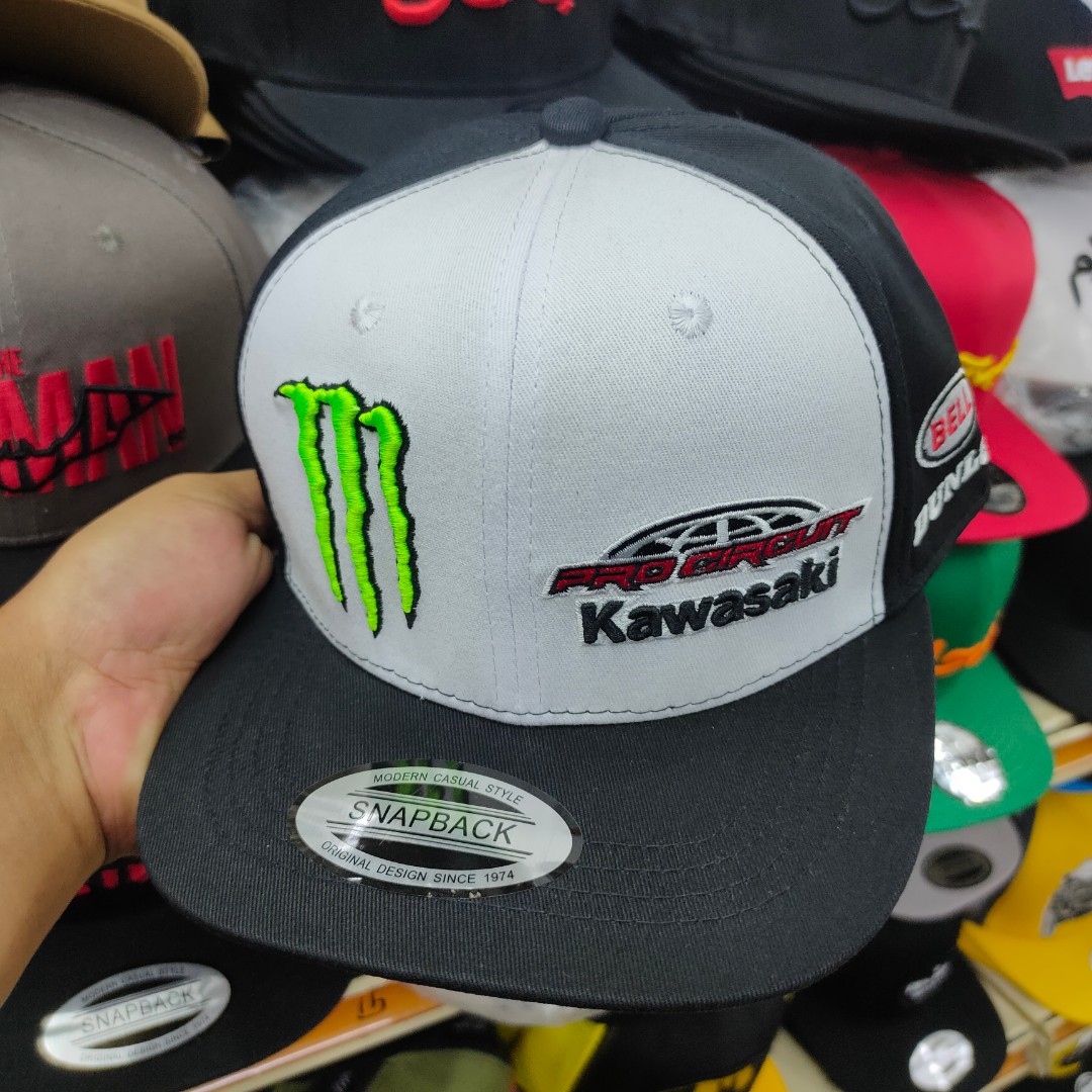 New cap Kawasaki topi monster energy racing team Men s Fashion