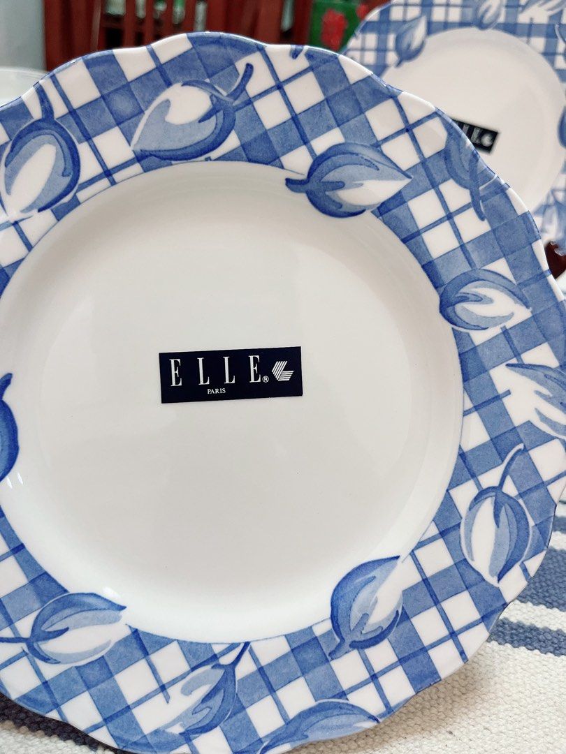 New! Elle Paris cake plates 5pcs (Category: Dinnerware & Cutlery) located in Silay City. Submitted by royal_salisbury.0215 (Listing ID 1223578641, Image 3). Description: Very cute and dainty Elle Paris Nikko Japan tableware cake plates. 5pcs with Elle stickers. New without box for only 1k! Looks actually more beautiful in actual. 😊.