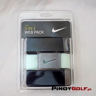 Nike 3-In-1 Web Golf Mens Fashion Belt Fits Up to 42 Various Colors
