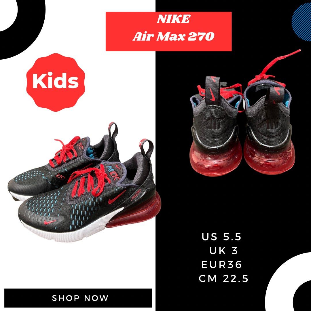 childrens nike 270s