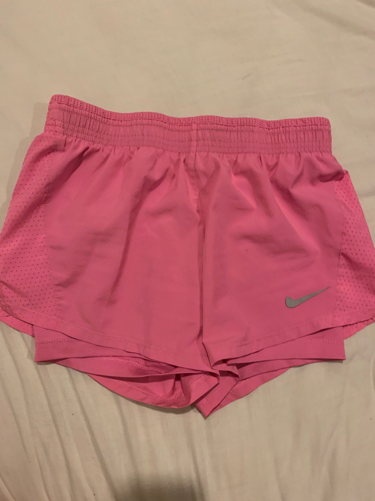 Nike Pink Running Shorts, Women's Fashion, Activewear on Carousell