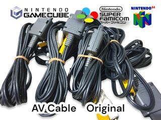 Nintendo Super Famicom N64 GameCube AV Cable Original  Japan