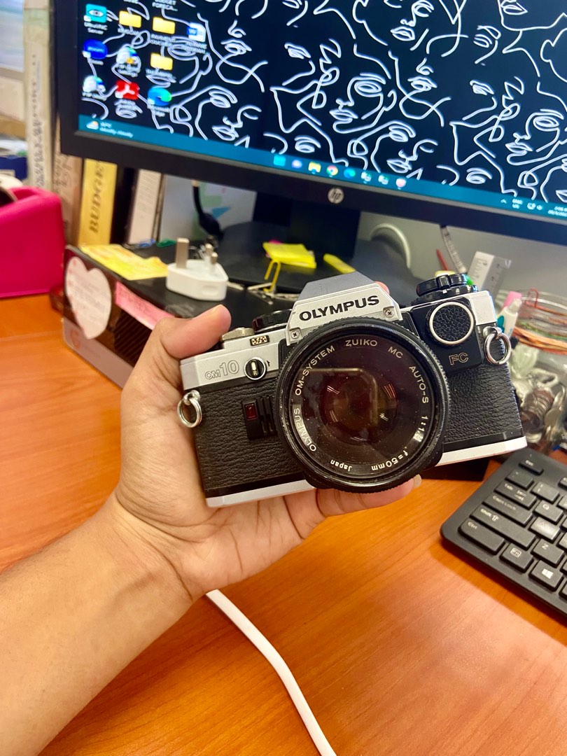 Olympus OM10 + Zuiko Lens 50mm f=1.8, Photography, Cameras on Carousell