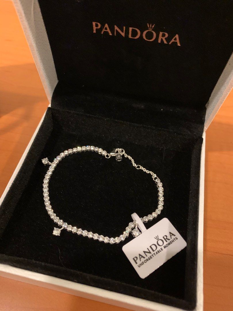 Pandora silver outlet tennis bracelet