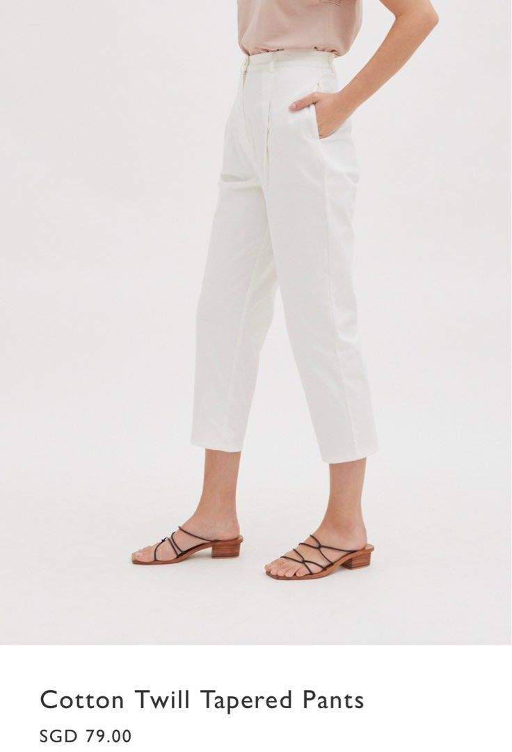 Cotton Stretch Full-Length Pants