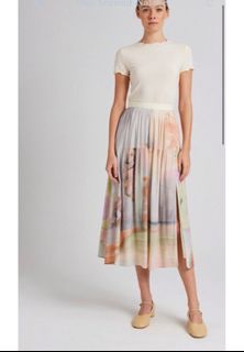 Osn soleil rayon tiered skirt