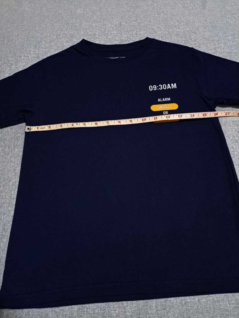 Penshoppe Pumped-up tees XS (Category: Babies & Kids Fashion) located in Cavite. Submitted by PieM. (Listing ID 1223438692, Image 3). Description: Penshoppe Pumped-up tees XS Brand: Penshoppe Pumped-up Color: Navy blue Size: XS Width: 16 inches Lenght: 22 inches ● Please manage your expectations ● Buy at your own risk. ● No return, no exchange. ● Color may vary due to camera settings and lighting. ● Mode of payment Gcash ● Shipping fee - shoulder