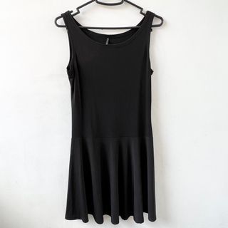 Plain black dress
